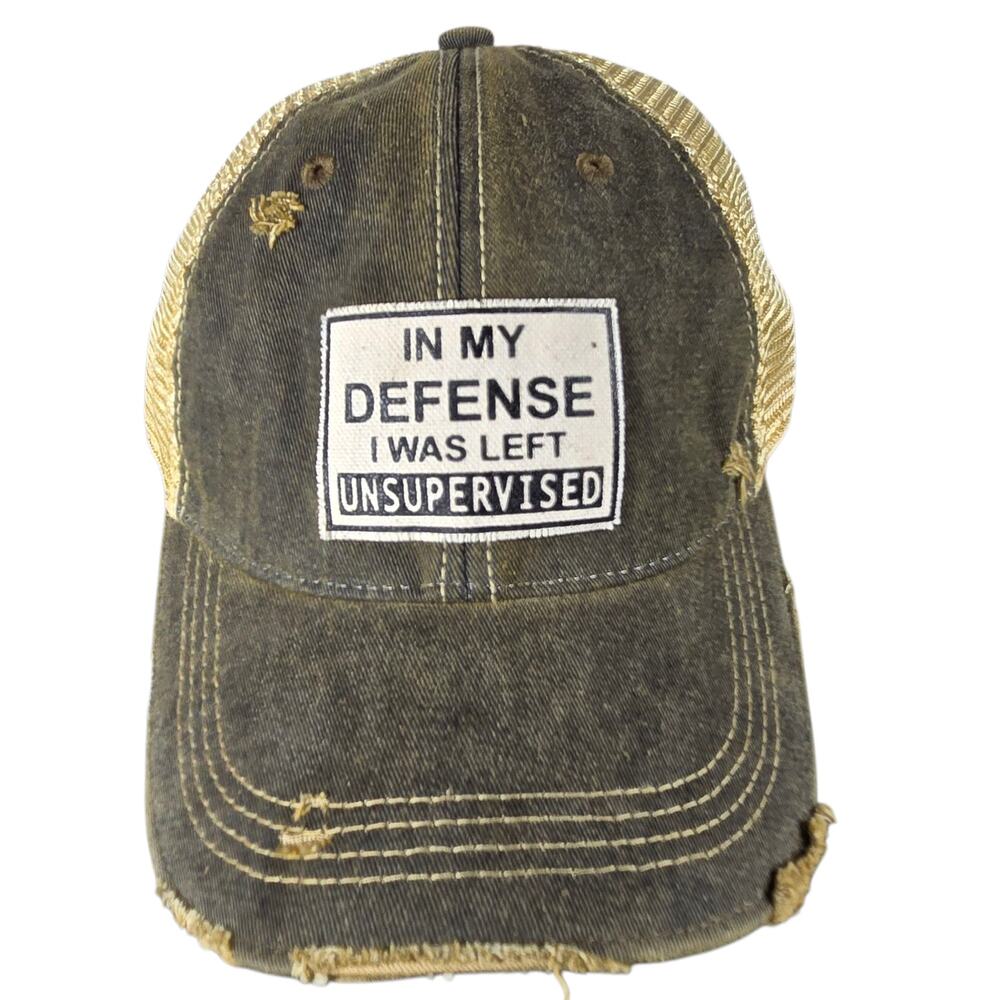 Headmost Snapback Trucker Cap‎ Hat In My Defense Left Unsupervised Mesh Back